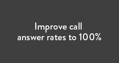 Improved answer call rates